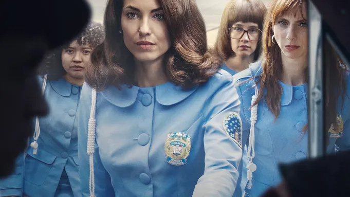 women in blue