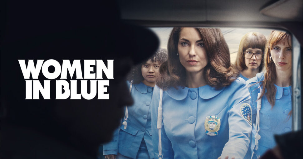 women in blue